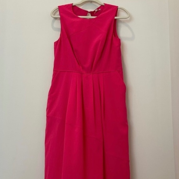 Shoshanna Dresses & Skirts - Shoshanna Midi Pink Dress Sz10  NWT has pockets!